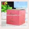 Creative red square handmade fancy wedding decorative candy and chocolate box