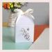 Luxury paper white wedding favors music box with customize size and color