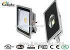 Grey COB Waterproof Outdoor LED Flood Lighting / LED Security Floodlight 30W High Lumen Bridgelux