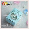 Luxury peacock wedding gift packing box with laser cutting names logo