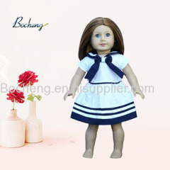 Bocheng 18 inch school uniform doll dress fits outfit 18 inch doll wear such as American girl and Madame Alexander