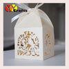 Ivory color wedding favor cake boxes laser cut wedding gifts and decoration box