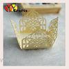 Custom Light Gold Cupcake Wrapper Laser Cut With Scanning Logo