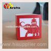 Square small wedding decoration elephant red chocolate favor gift packaging box