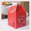 Heart shape red favor box of sweets wedding with free name logo
