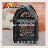 Laser cut wedding gift boxes black cobweb Halloween candy box from China