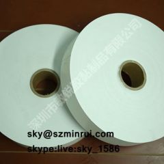 Quality Ensure Self Adhesive Eggshell Sticker Material Matte White Destructible Vinyl Label Paper Roll