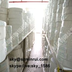 Quality Ensure Self Adhesive Eggshell Sticker Material Matte White Destructible Vinyl Label Paper Roll