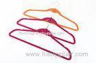 Orange Flocked Suit / T-Shirt Hangers Velvet Space Saving Hangers