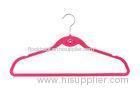 Shirts / Jeans / Sweater Non Slip Coat Hangers Velvet Touch With Hook