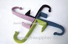 Portable Flocking Door Hook Flocked Clothes Hangers For Home / Hotel