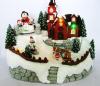 Christams village house ceramic led light for decoration