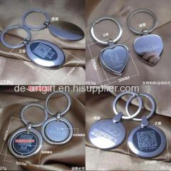 Fashion balnk bulk cheap custom logo projector alloy keychain