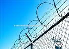 Fencing Concertina High Security Razor Wire With Chain Link / Razor Blade Barbed Wire
