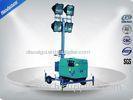 60Hz Single Phase Portable Mobile Light Tower Rental With Diesel Generator