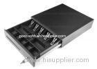 Black 8 kgs ECR Metal POS Cash Register Drawer 425 Plastic Bill Clips