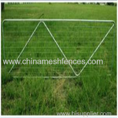 1-3/4'' round high-tensile strength tubing 50'' tall 2 x 4 Wire-Filled Gate