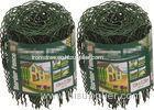 Decorative 0.65M / 10M Garden Border Wire Fencing Mesh Roll With Hooped Top