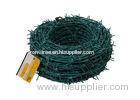 Great Toughness Green PVC Coated Razor Barbed Wire For Private Area Fencing