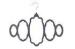 Household Anti Slip 412mm Creative Velvet Scarf Hanger For Wardrobe
