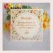 13X13 Cm Ivory Wedding Thank You Card With Laser Cut Custom Words
