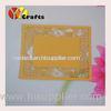 Gold Engagement / Wedding Party Thank You Cards 10X8 cm 250g pearl paper