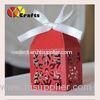 Laser Cut Candy Gift Boxes Merry Christmas Snow Snowflake Design