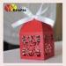 Laser Cut Candy Gift Boxes Merry Christmas Snow Snowflake Design