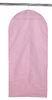 Large 210D Polyester Pink Suit Protector Garment Bag For Wardrobe