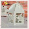Elephant shape wedding cake boxes decorations party favors with free logo