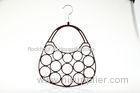 Decorative Brown 395mm Flocked / Velvet Scarf Hanger Basket Shaped