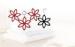 Lightweight Decorative Red Star Flower Scarf Hanger For Turban / Burka
