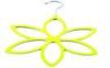 Space Saving Flower Velvet Scarf Hanger Yellow / Black Velvet Clothes Hangers