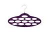 Purple 14 Holes Flocked Scarf Hanger for Hanging Necklace / Earring / Stocking