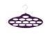 Purple 14 Holes Flocked Scarf Hanger for Hanging Necklace / Earring / Stocking