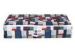 Bedroom / Living Room Checked Collapsible Storage Boxes Daily Clothes Organizer