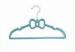 Hello Kitty Blue 330mm Bowknot Velvet Childrens Hangers For T-Shirt / Sweater