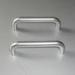 Modern simple style Plastic Cabinet Handles D Shape Silver Color