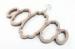 Cream Household Anti Slip ABS Velvet Scarf Hanger For Wardrobe