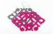 Beautiful Square Red / Grey Velvet Non Slip Hangers For Lady Scarf