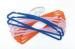 Space Saving Flocking 445mm Satin Padded Clothes Hangers With Indents