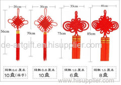 China Suppiler Home Decoration Handmade Red Chinese Knot With Tassel