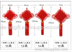 China Suppiler Home Decoration Handmade Red Chinese Knot With Tassel