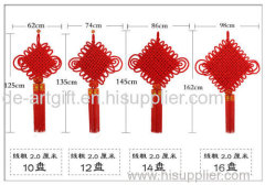 China Suppiler Home Decoration Handmade Red Chinese Knot With Tassel