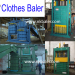 Used clothes press baler