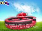 Red Bottle Shape Mechanical Rodeo Bull Professional With Five Meter Black Mat