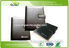 Soft Cover Leather Multifunction Pockets Loose Leaf Notebook for Promotional / Business