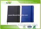 Delicate PU Leather Cover Custom Embossed Notebook with Pens Elastic Band