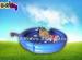 Soft Adult Mechanical Rodeo Bull Machine Round with AUS Flag Printed