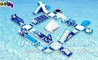 White Huge Inflatable Floating Water Park Air Sealed With Self Release Valve